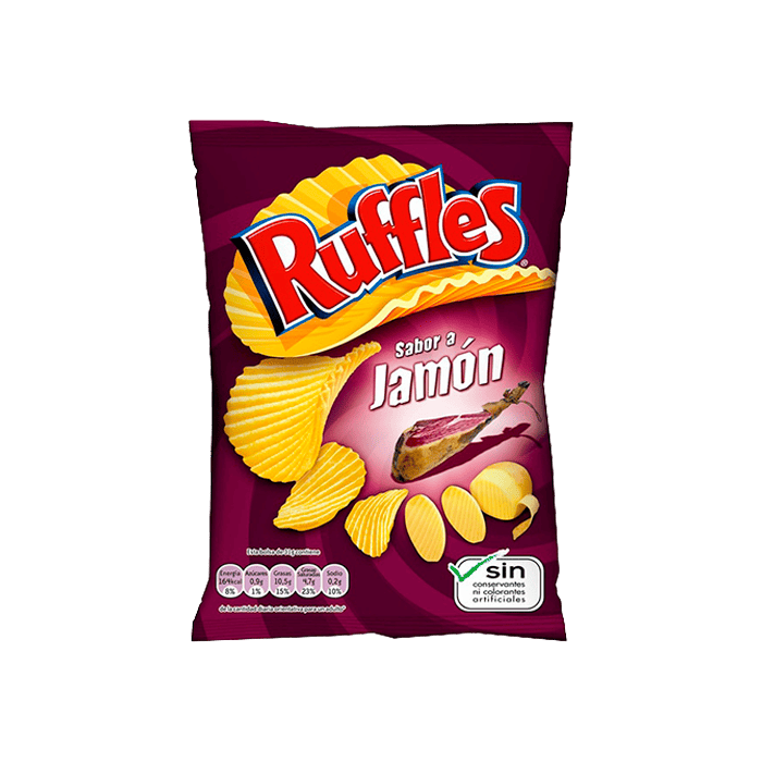 Patatas Fritas Ruffles de Jamón
