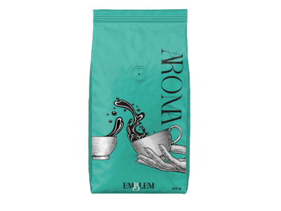 café en grano emblem aroma