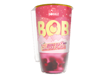 bubble tea sakura peach