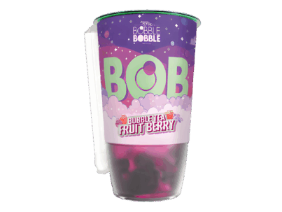 bubble tea frutas del bosque