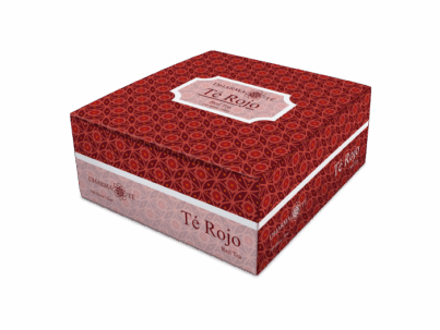 té rojo sobres